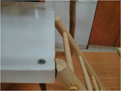 חיתוך בזווית מתאימה למדף בדיוק